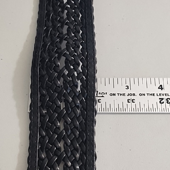 Elegant Black Woven Belt - Picture 5 of 12
